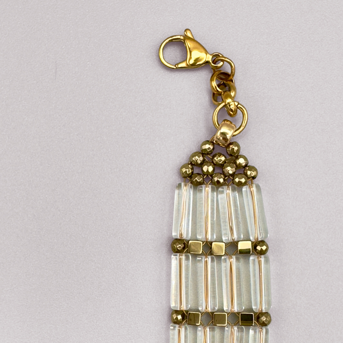 Clear Quartz + Gold Choker