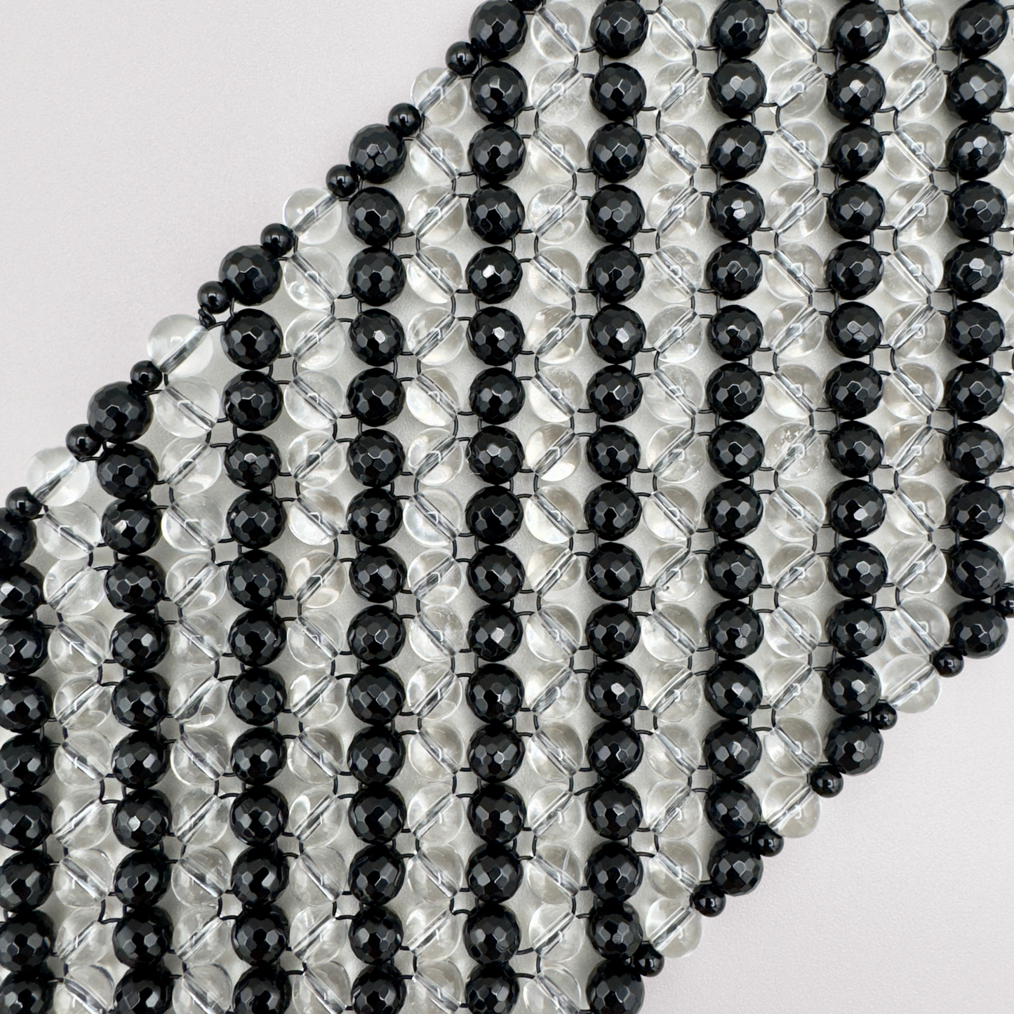SAHARA S10 Bracelet in Black Onyx + Clear Quartz