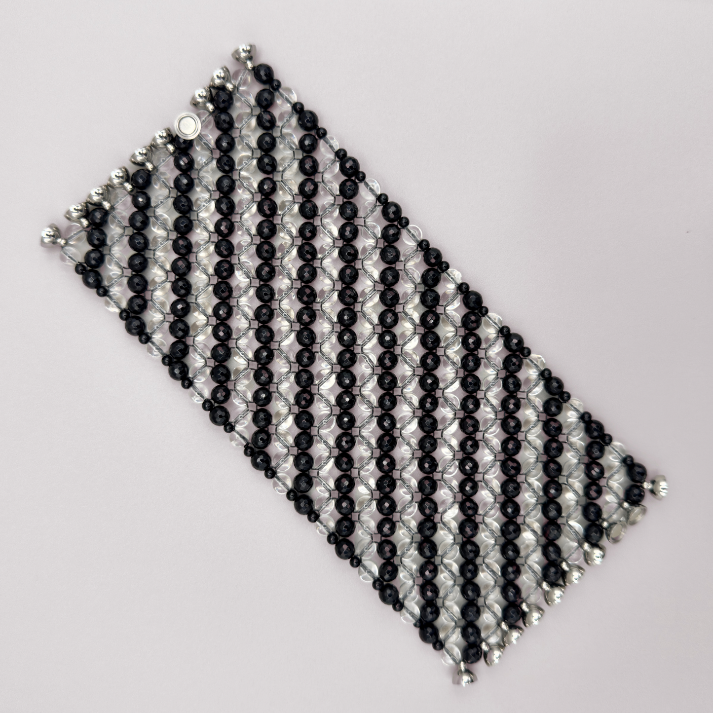 SAHARA S10 Bracelet in Black Onyx + Clear Quartz