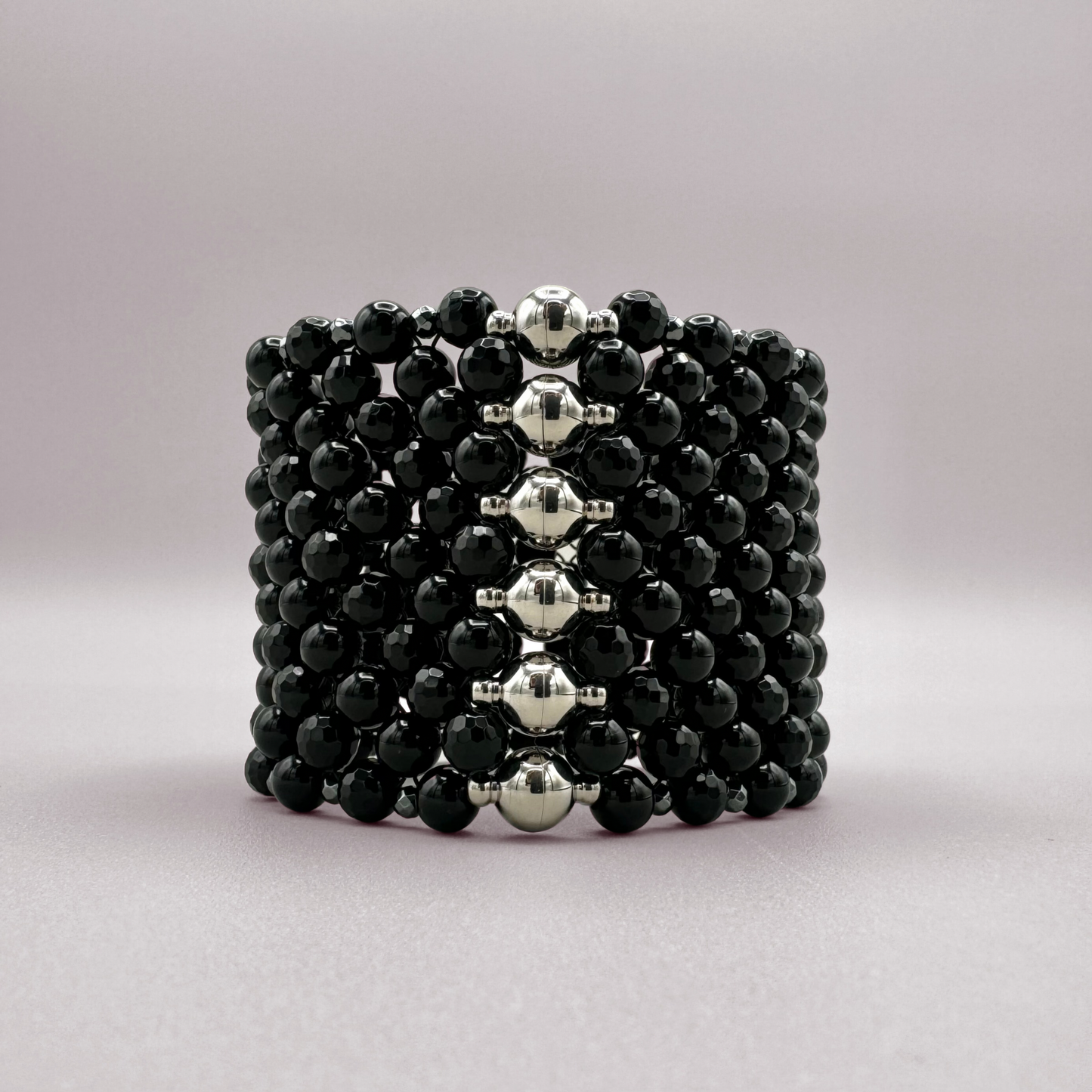 SAHARA S6 Bracelet in Pure Black Onyx