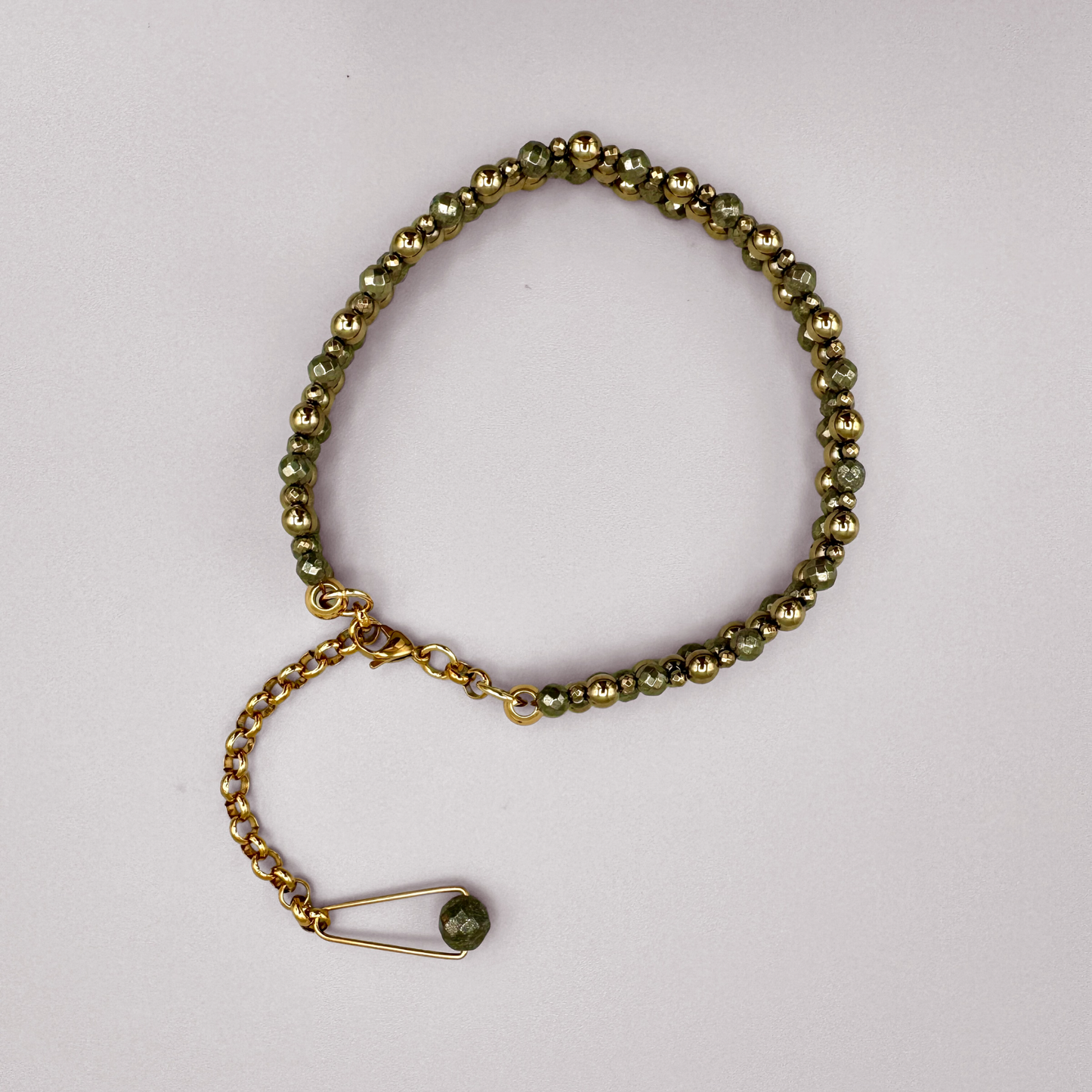SAHARA S2 Choker in Pyrite + Gold
