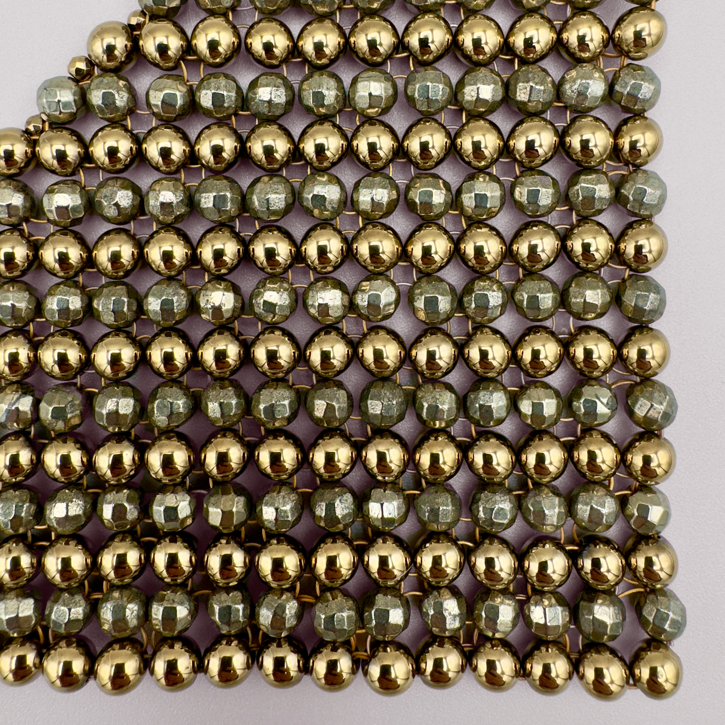 SAHARA S12 Choker in Pyrite + Gold