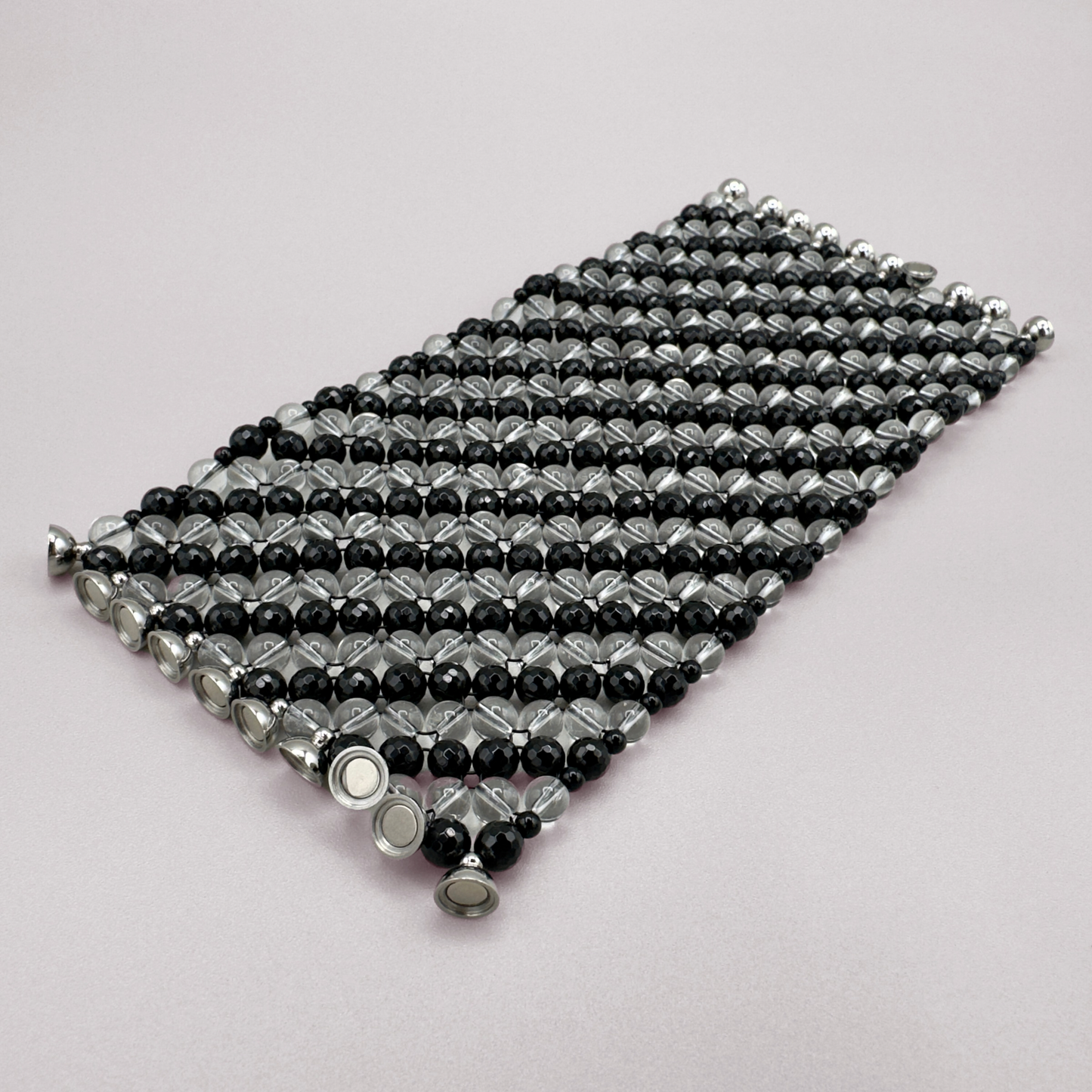SAHARA S10 Bracelet in Black Onyx + Clear Quartz