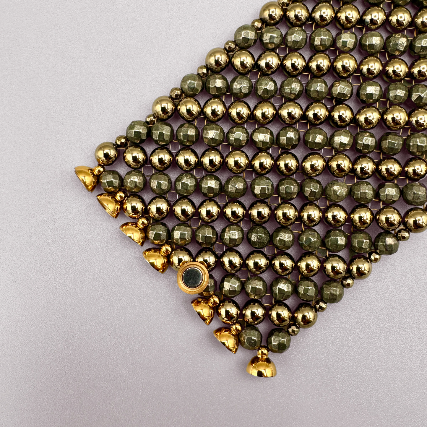 SAHARA S8 Bracelet in Pyrite + Gold
