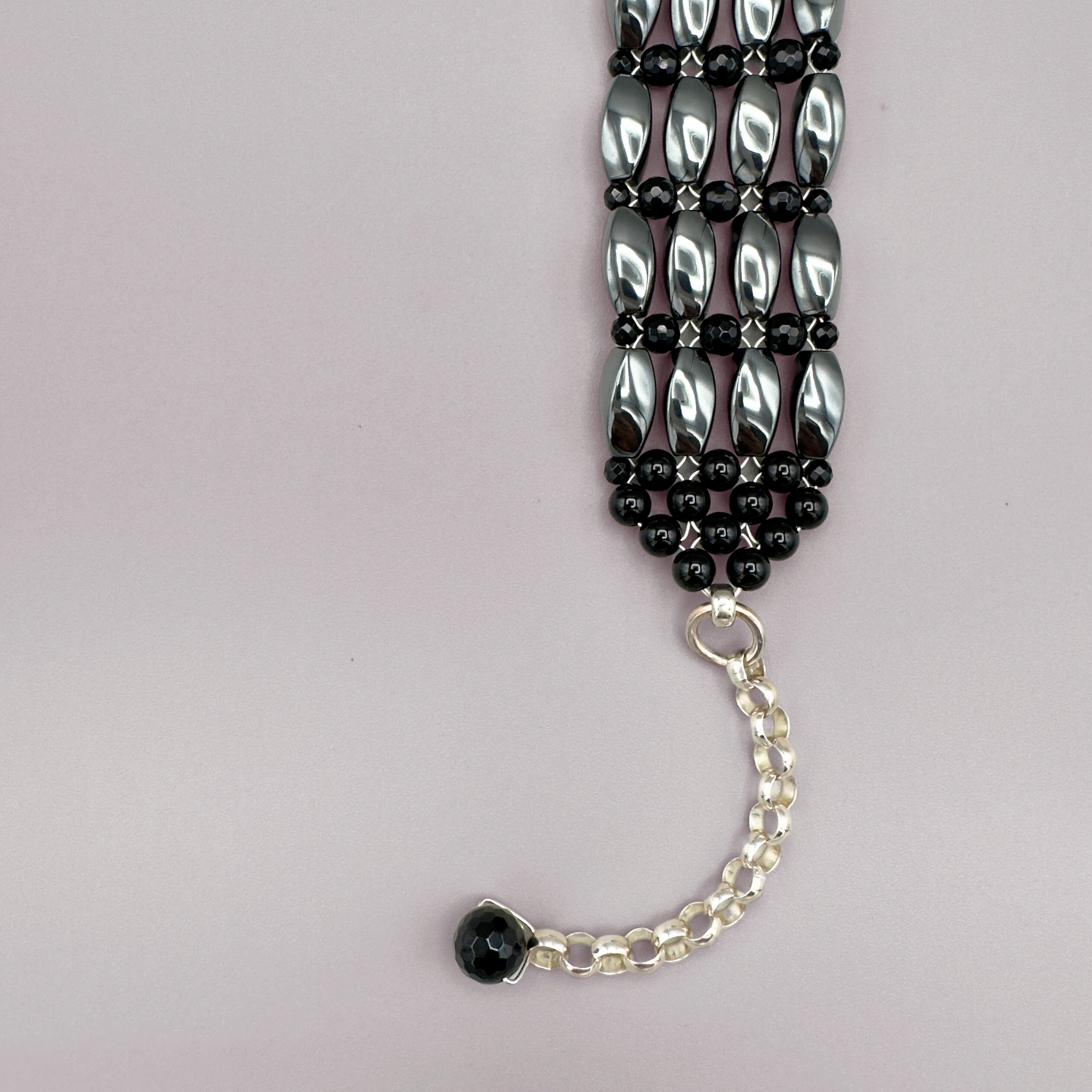 Hematite + Black Onyx Choker