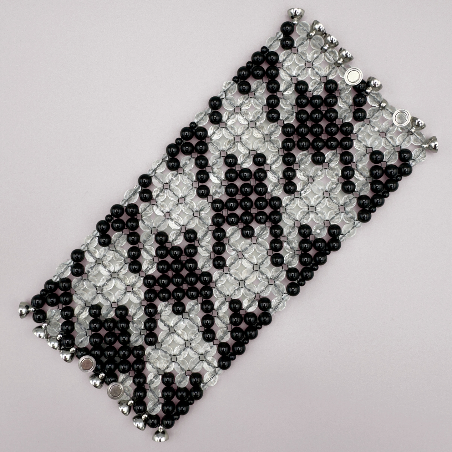 SAHARA S10 Bracelet in Black Onyx + Clear Quartz