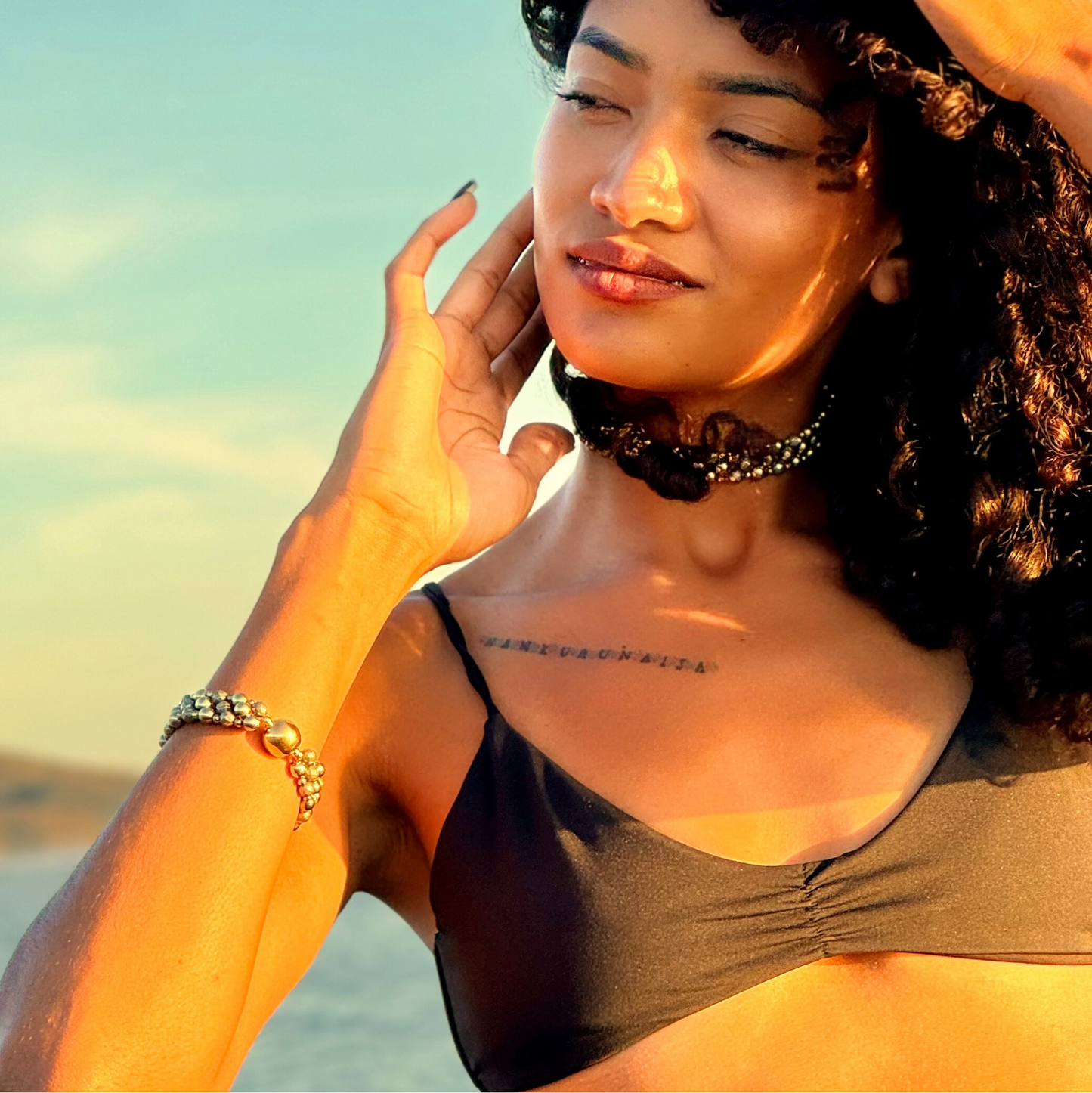 SAHARA S2 Bracelet in Pyrite + Gold