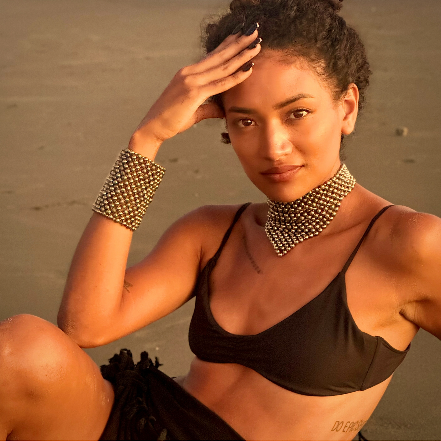 SAHARA S10 Bracelet in Pyrite + Gold