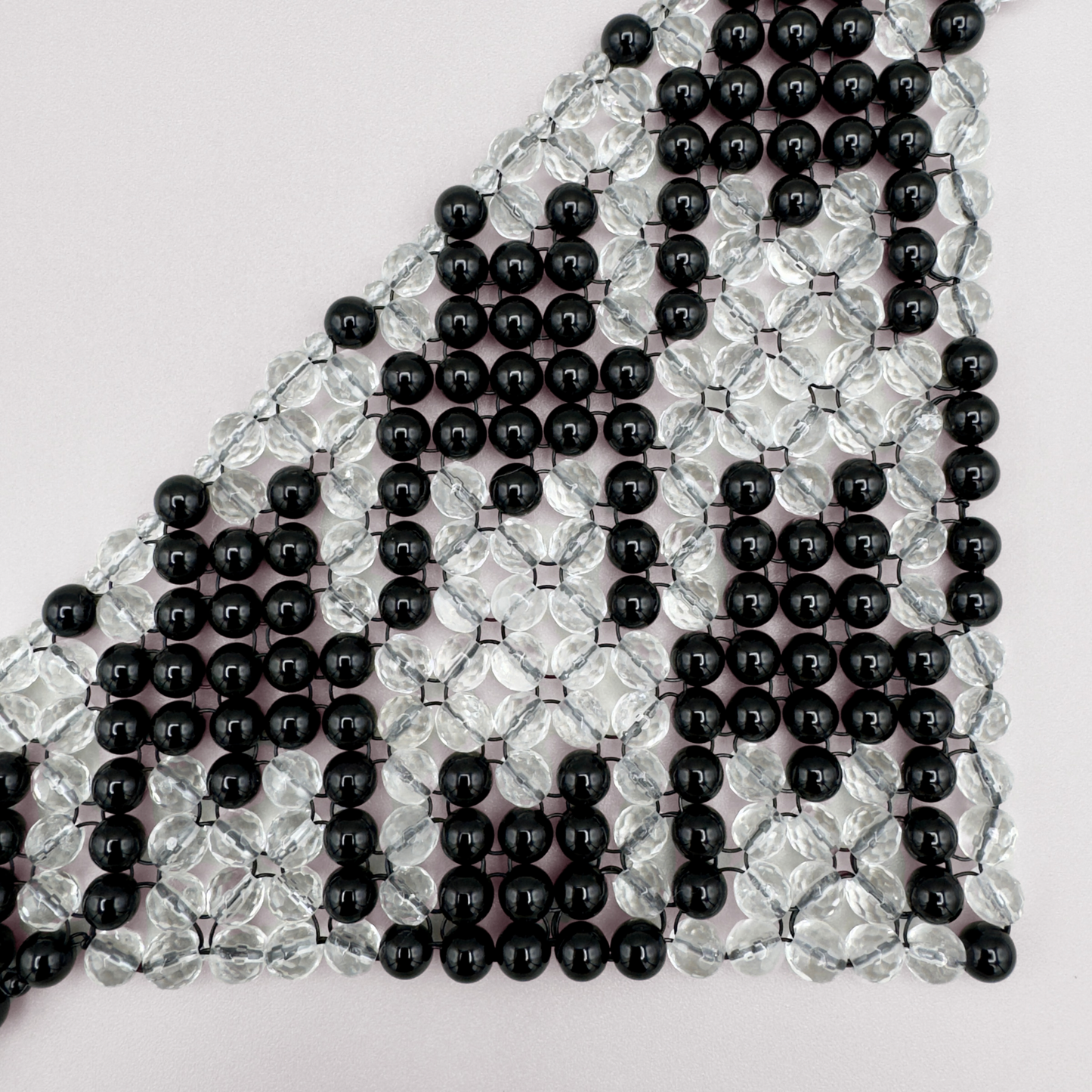 SAHARA S12 Choker in Black Onyx + Clear Quartz