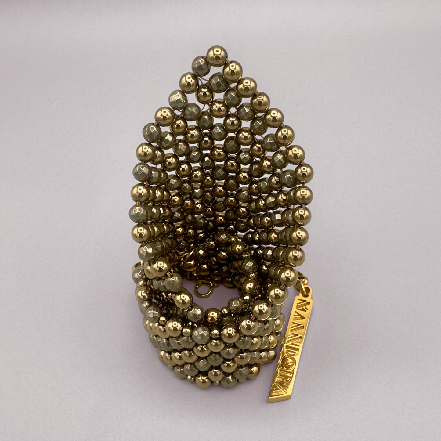 SAHARA S12 Choker in Pyrite + Gold