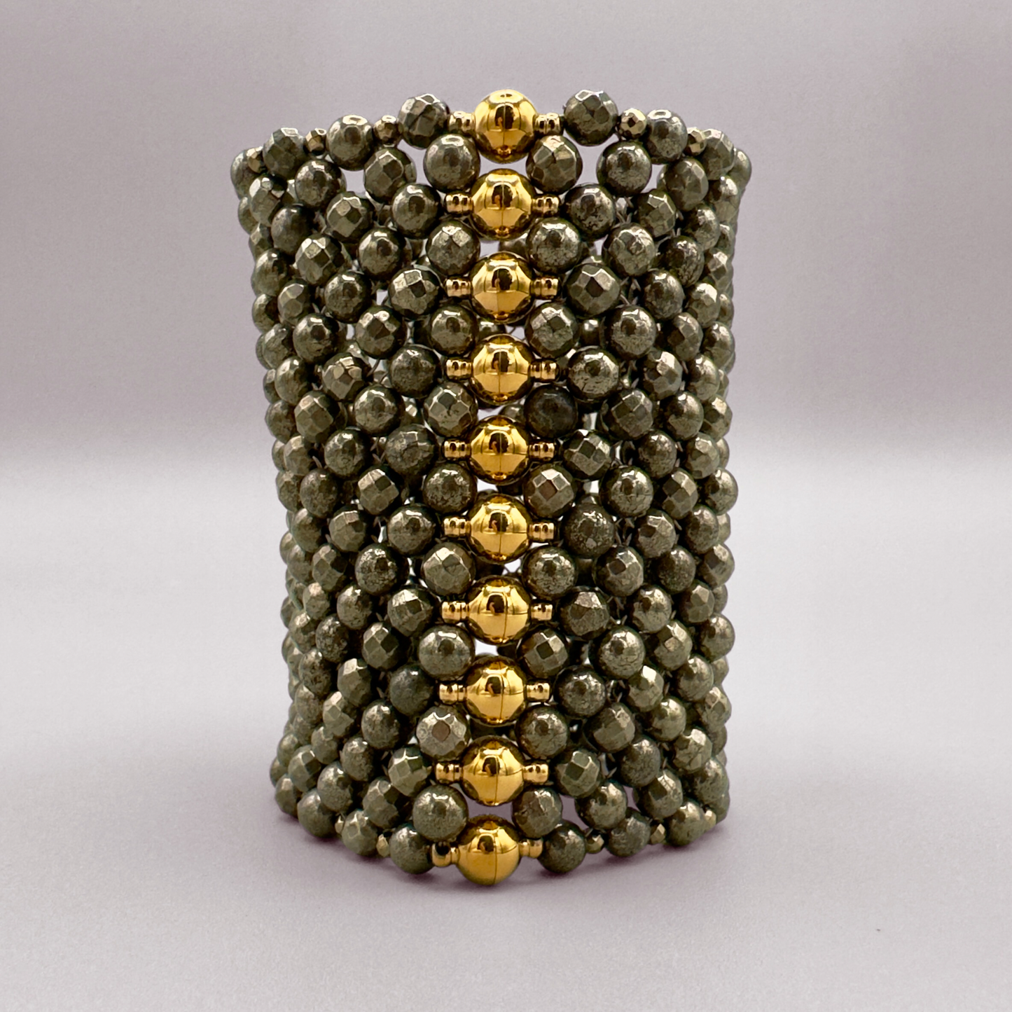 SAHARA S10 Bracelet in pure Pyrite