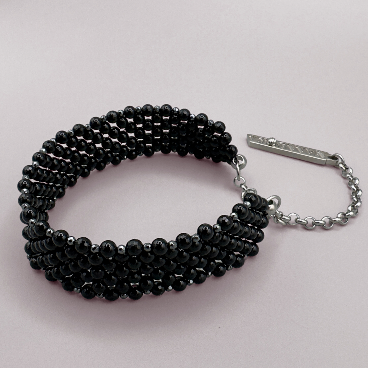 SAHARA S4 Choker in Pure Black Onyx