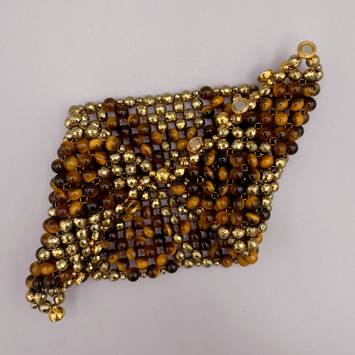 SAHARA S8 Bracelet in Tiger's Eye + Gold