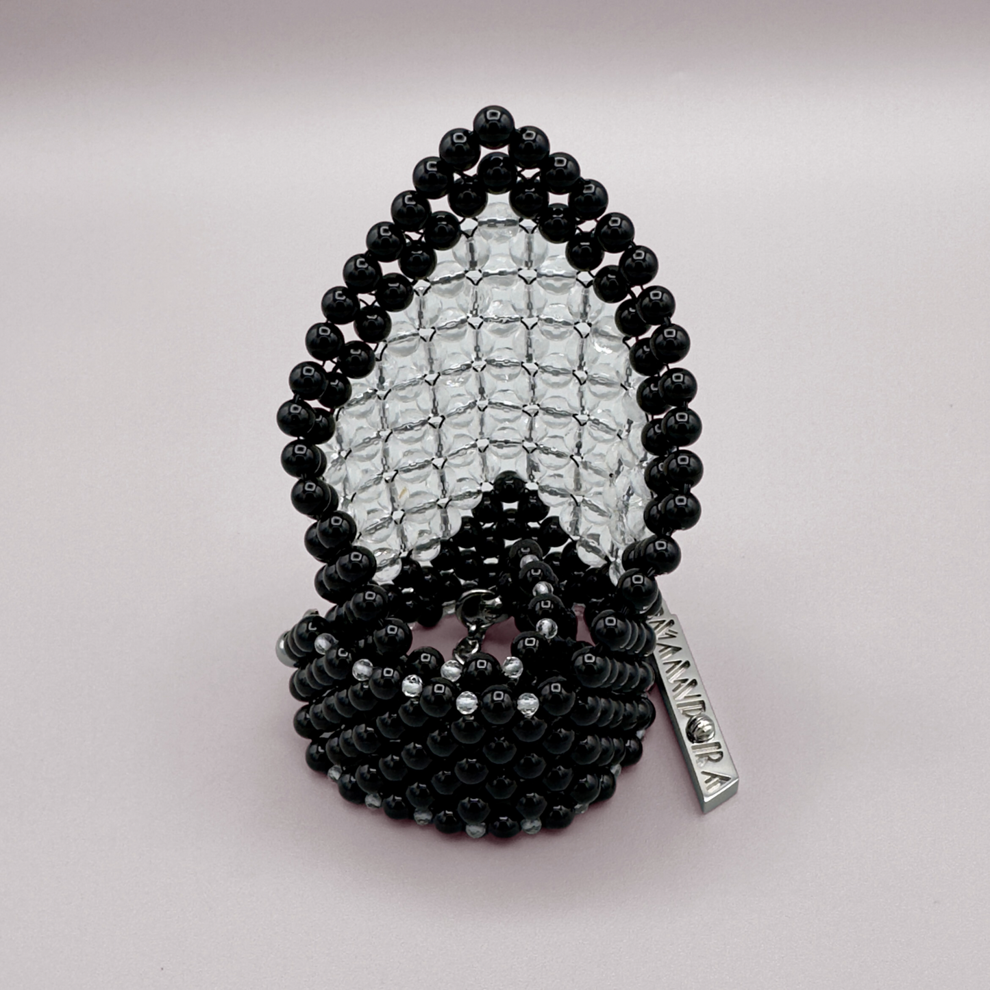 SAHARA S12 Choker in Black Onyx + Clear Quartz