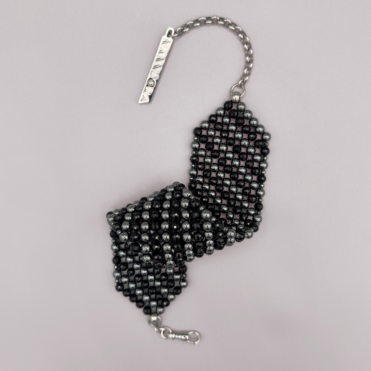 SAHARA S6 Choker in Black Onyx + Hematite