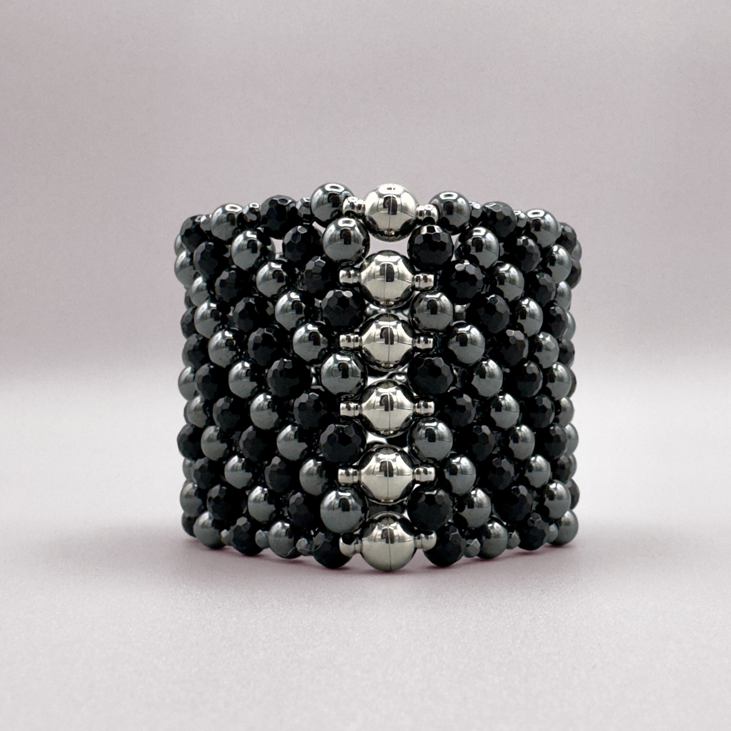 SAHARA S6 Bracelet in Black Onyx + Hematite