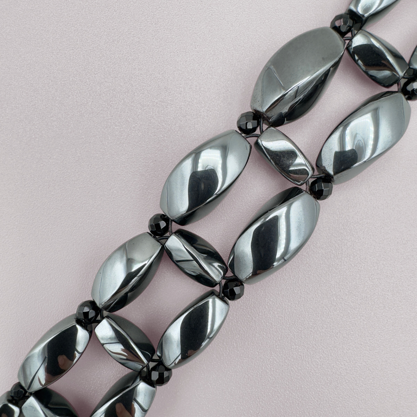 Hematite + Black Onyx Bracelet