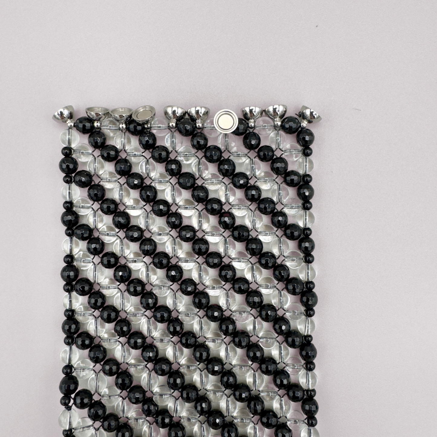 SAHARA S10 Bracelet in Black Onyx + Clear Quartz