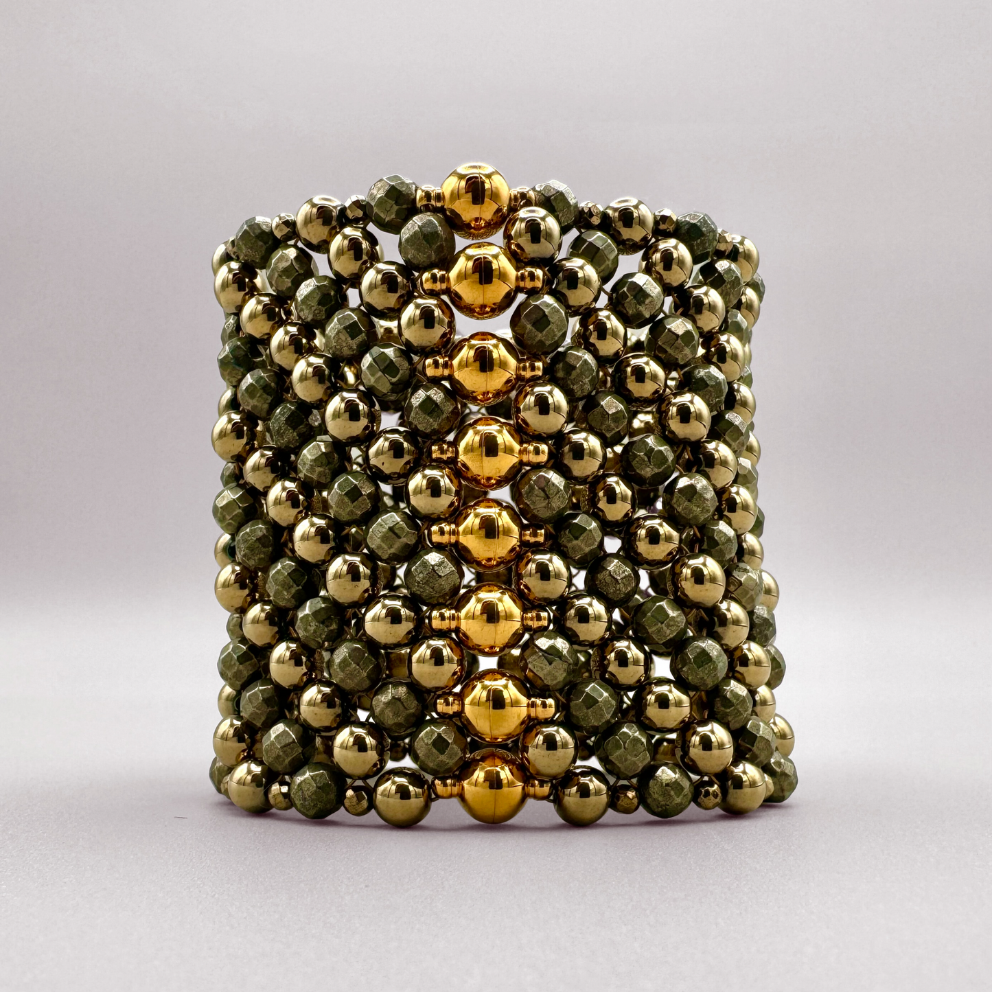 SAHARA S8 Bracelet in Pyrite + Gold