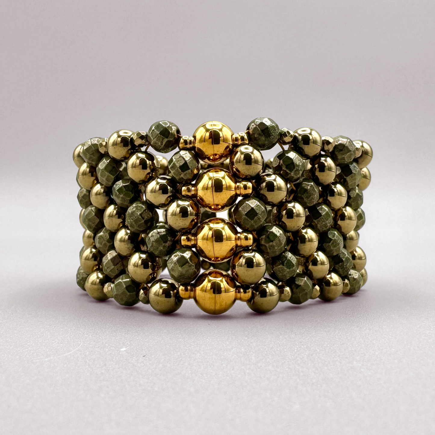 SAHARA S4 Bracelet Pyrite + Gold