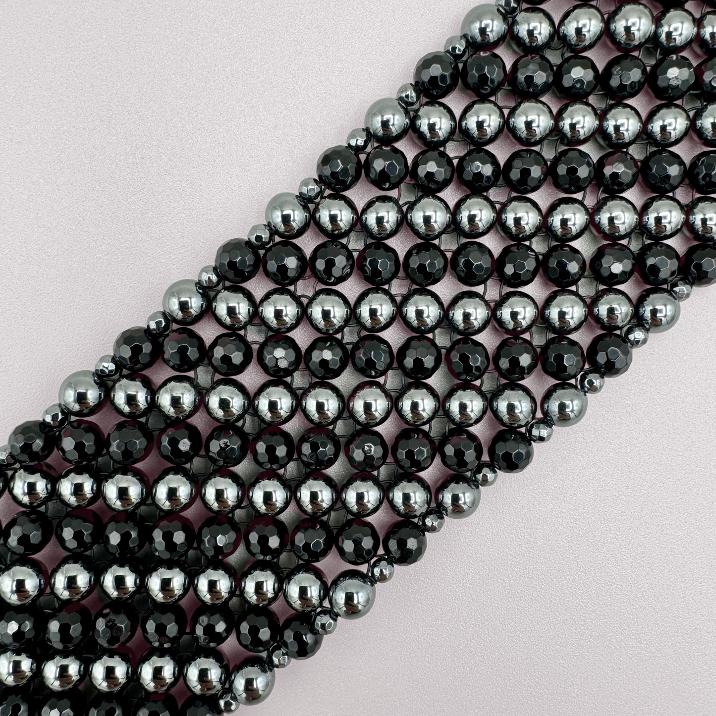 SAHARA S6 Choker in Black Onyx + Hematite