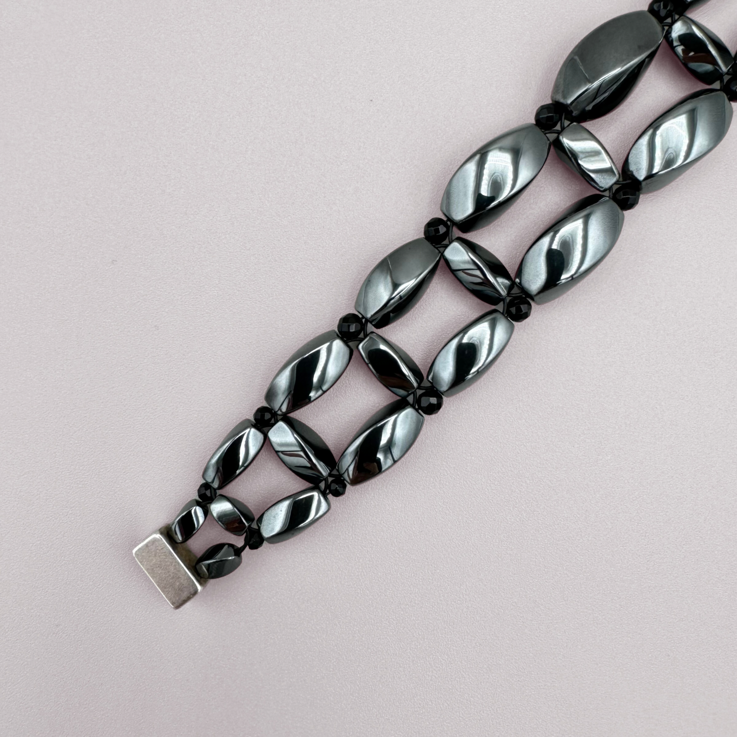 Hematite + Black Onyx Bracelet