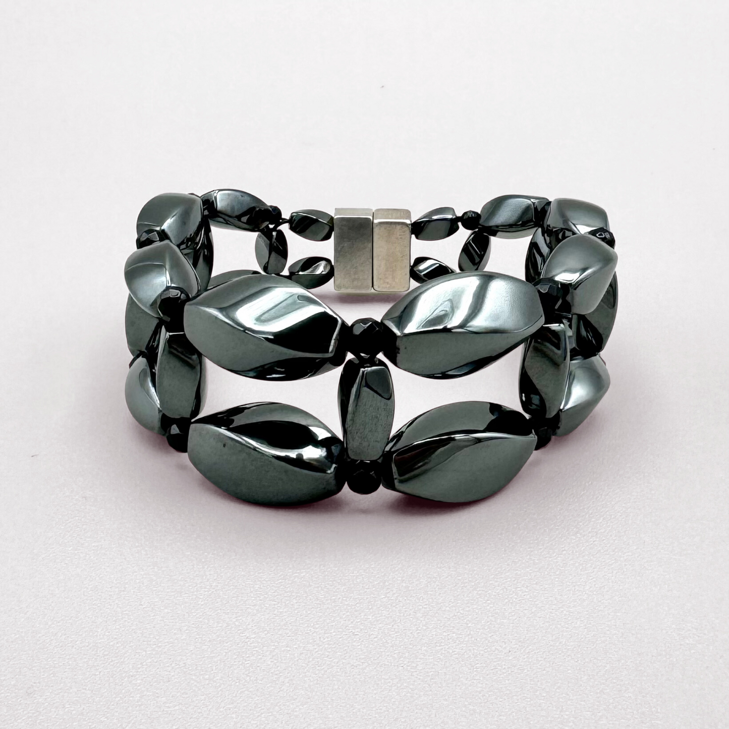 Hematite + Black Onyx Bracelet