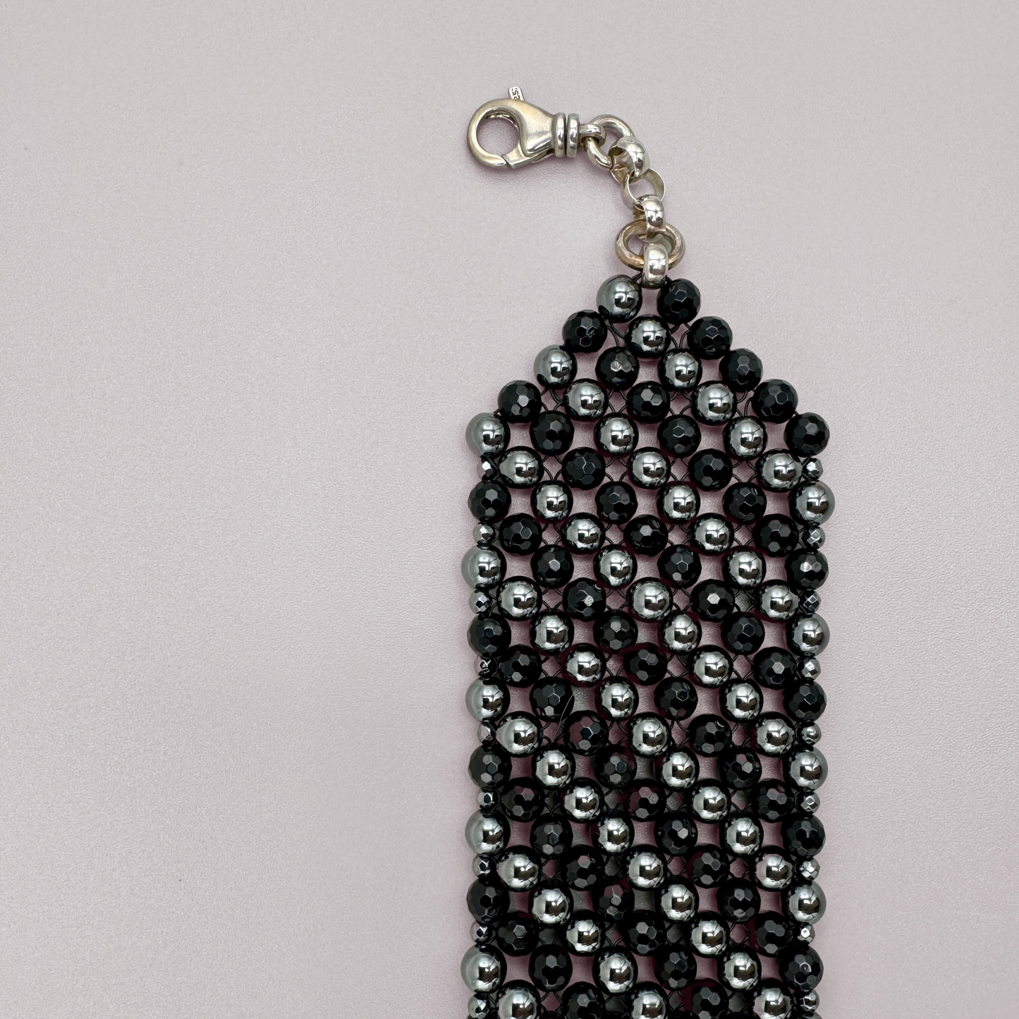 SAHARA S6 Choker in Black Onyx + Hematite