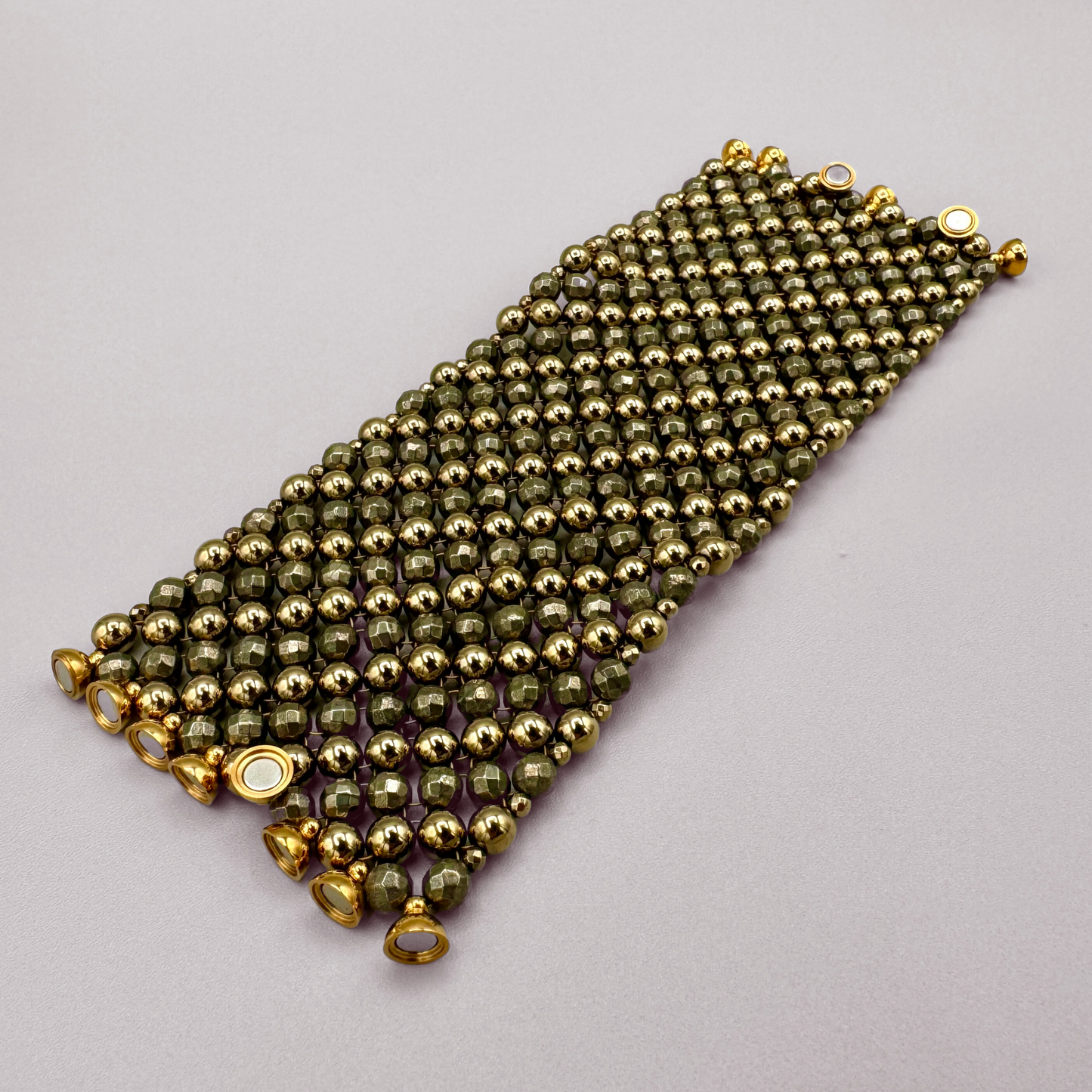 SAHARA S8 Bracelet in Pyrite + Gold