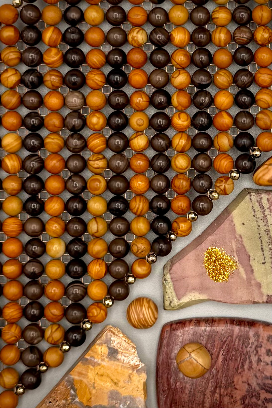SHADES OF WOOD (Wood Jasper + Coffee Jasper)