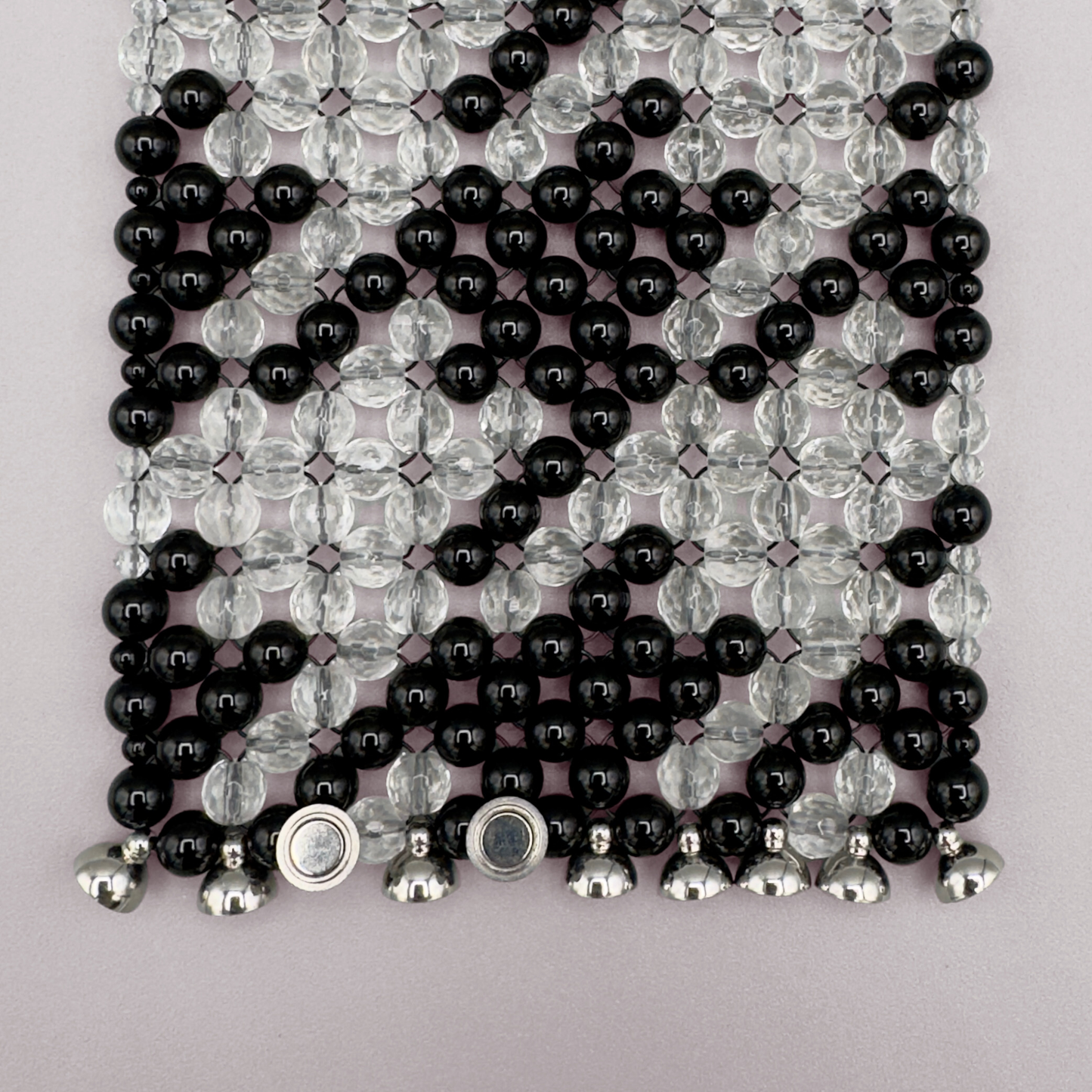 SAHARA S8 Bracelet in Black Onyx + Clear Quartz