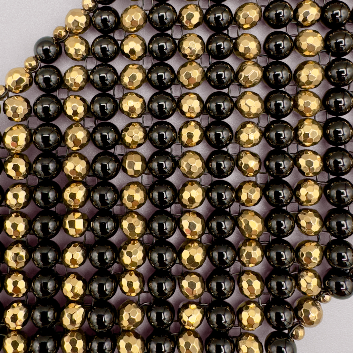SAHARA S8 Bracelet in Black Onyx + Gold