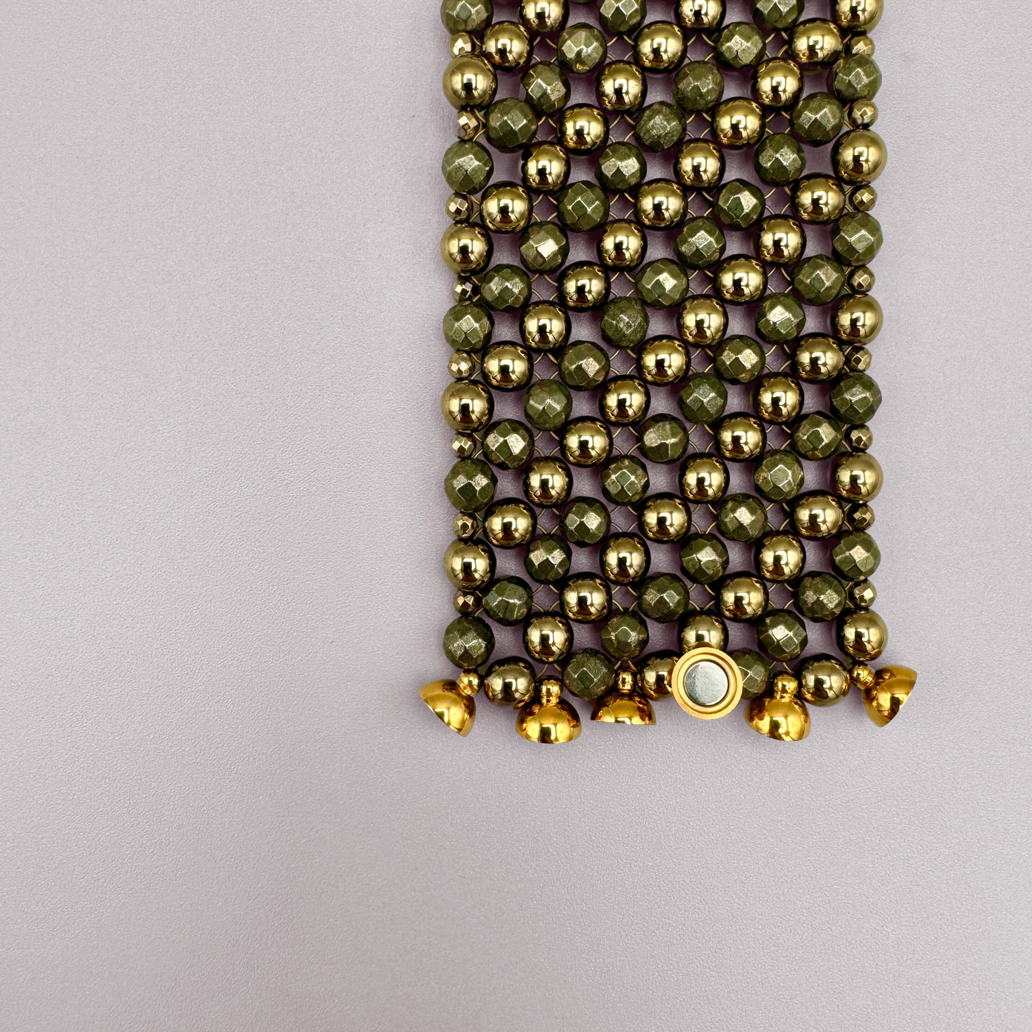 SAHARA S6 Bracelet in Pyrite + Gold