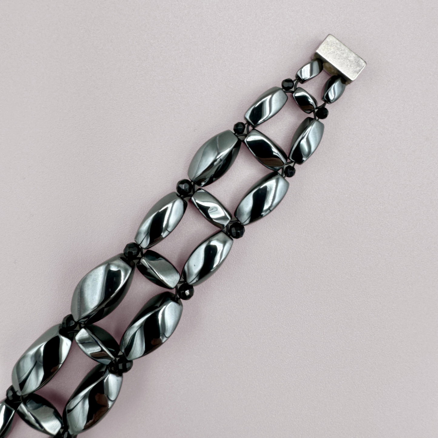 Hematite + Black Onyx Bracelet