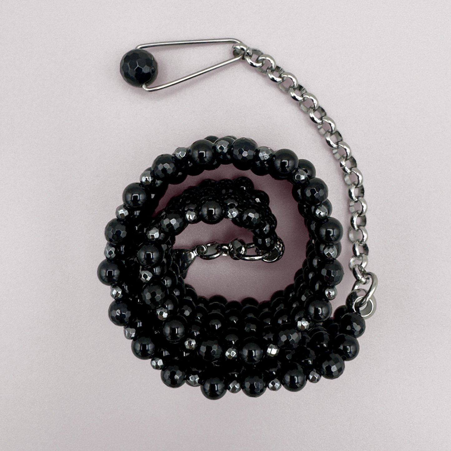SAHARA S4 Choker in Pure Black Onyx