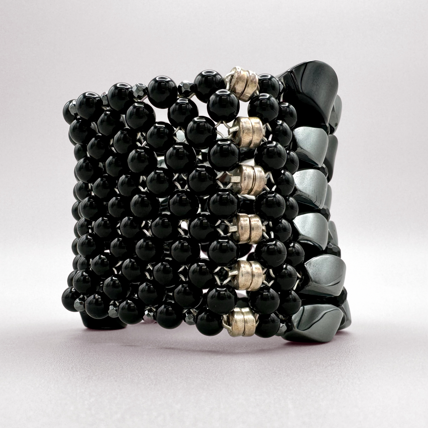 Hematite + Black Onyx Bracelet