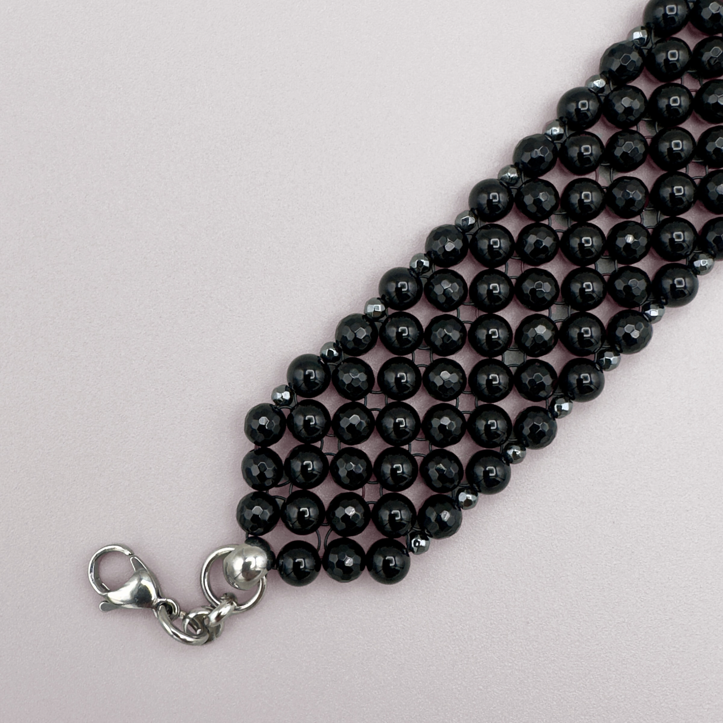 SAHARA S4 Choker in Pure Black Onyx