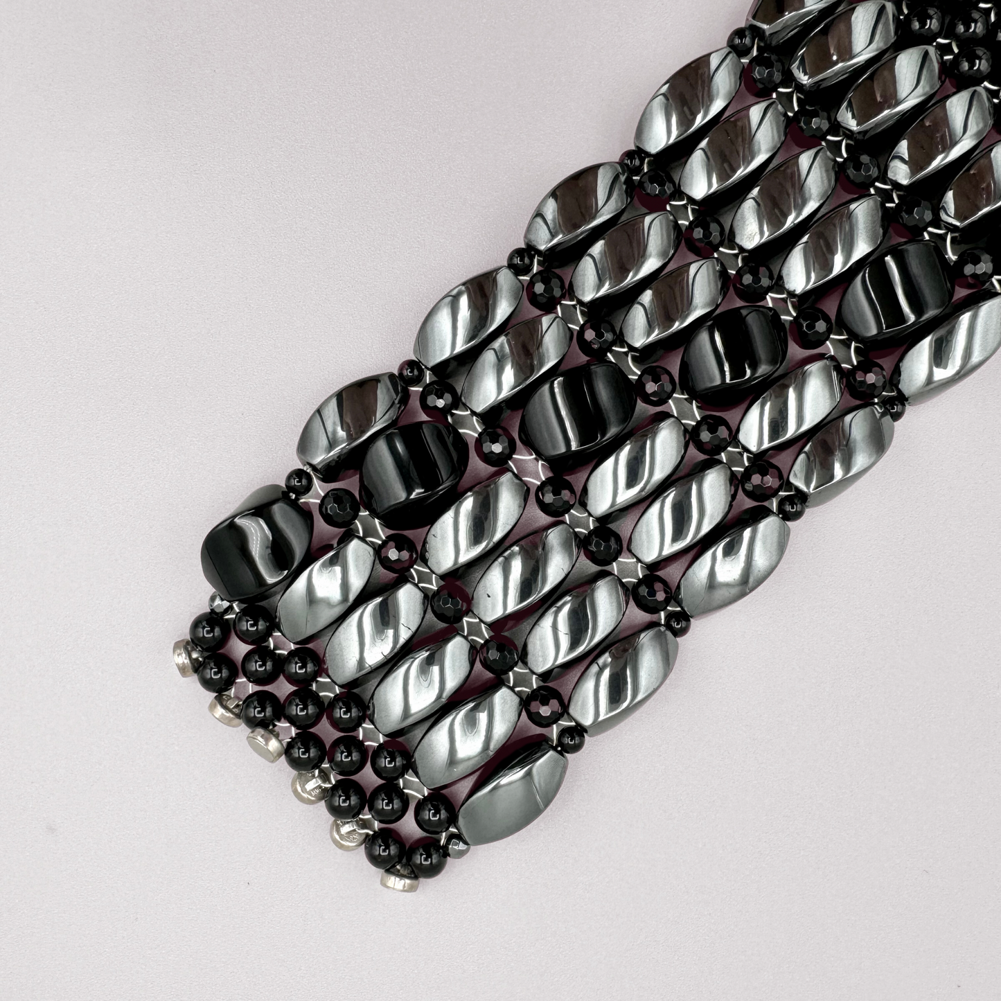 Hematite + Black Onyx Bracelet