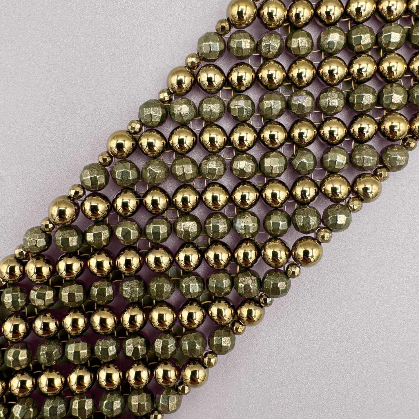 SAHARA S6 Bracelet in Pyrite + Gold
