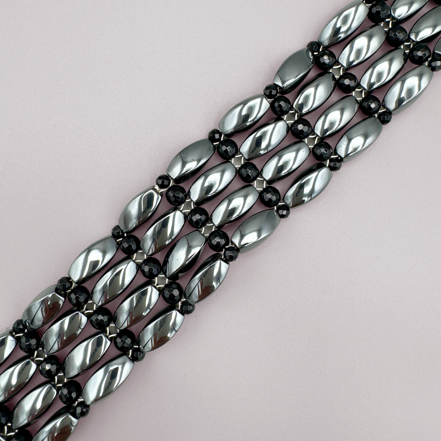 Hematite + Black Onyx Choker