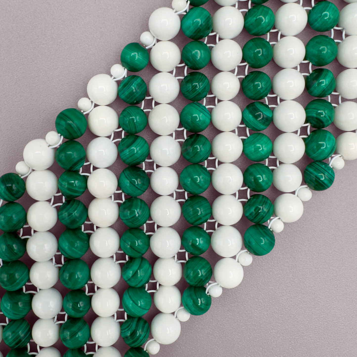 SAHARA S6 Bracelet in Malachite + White Shell