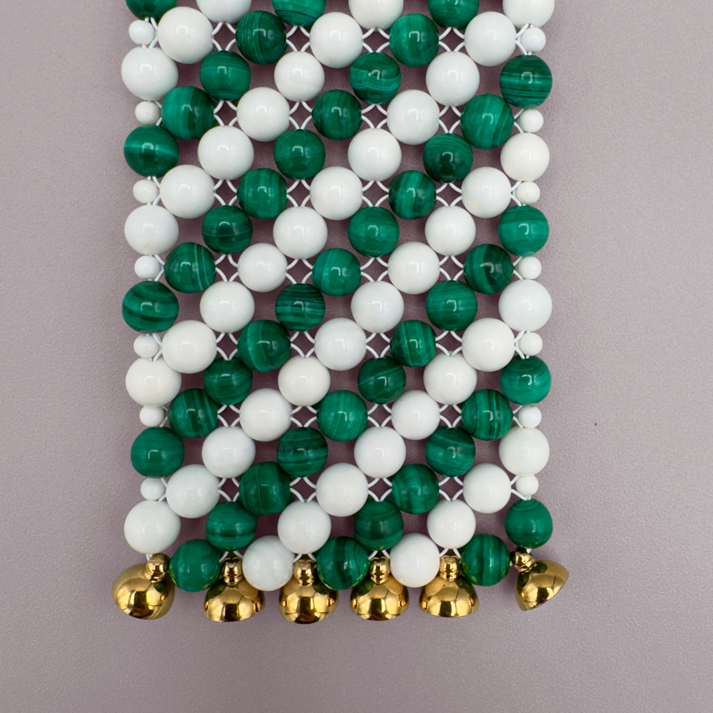 SAHARA S6 Bracelet in Malachite + White Shell