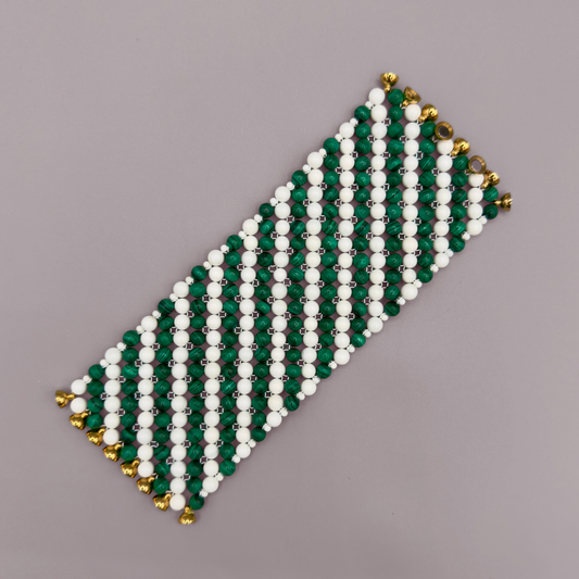 SAHARA S8 Bracelet in Malachite + White Shell