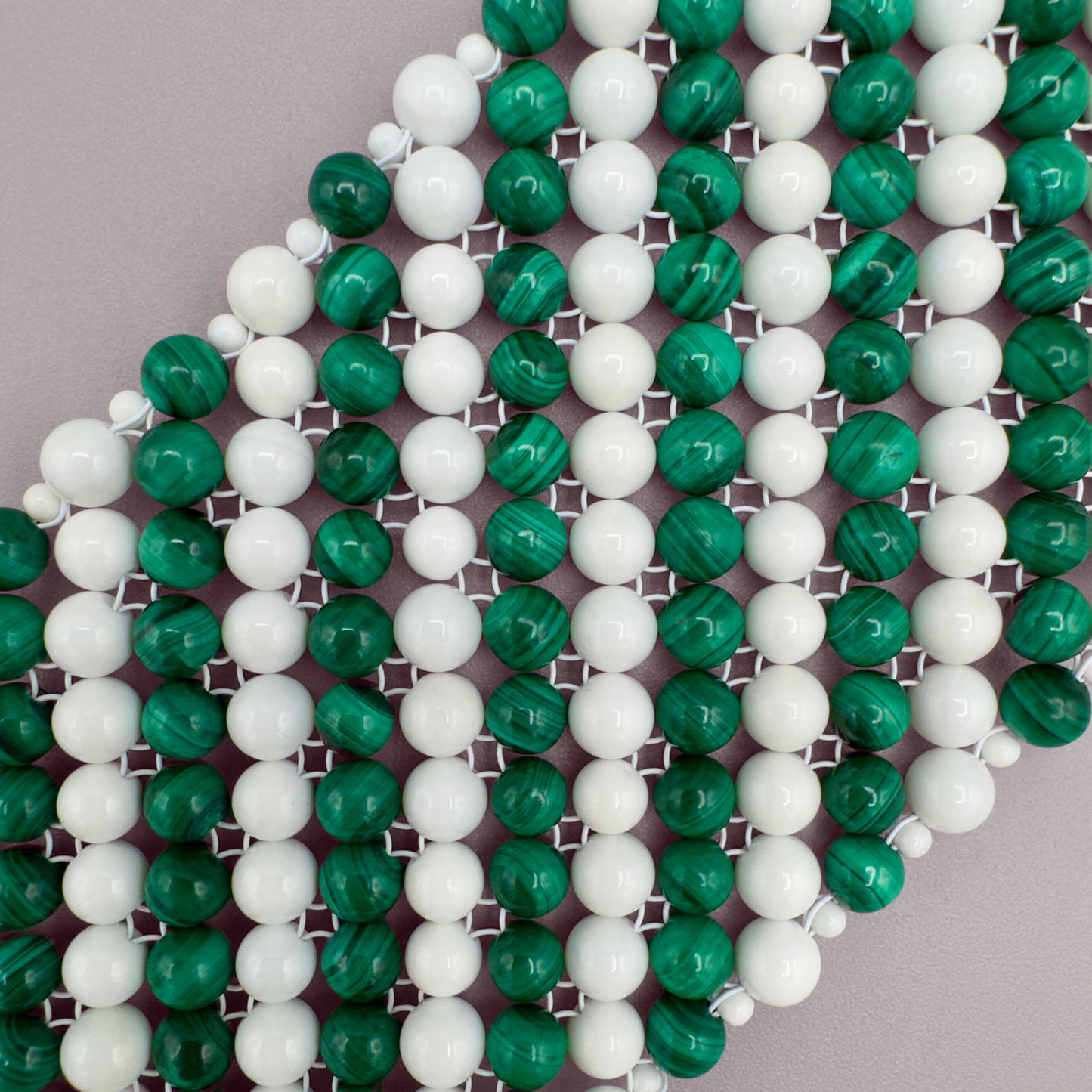 SAHARA S8 Bracelet in Malachite + White Shell