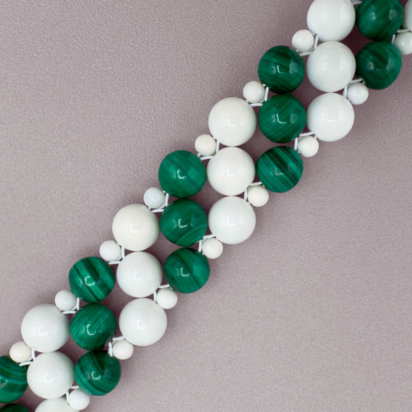 SAHARA S2 Bracelet in Malachite + White Shell