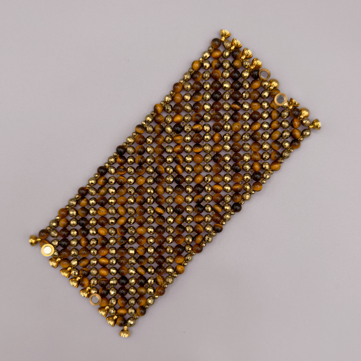SAHARA S8 Bracelet in Tiger's Eye + Gold