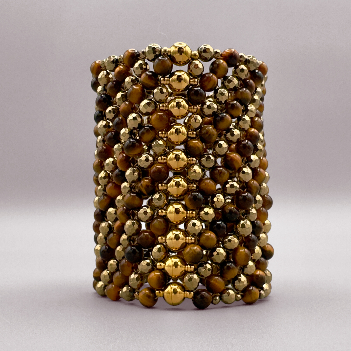 SAHARA S8 Bracelet in Tiger's Eye + Gold
