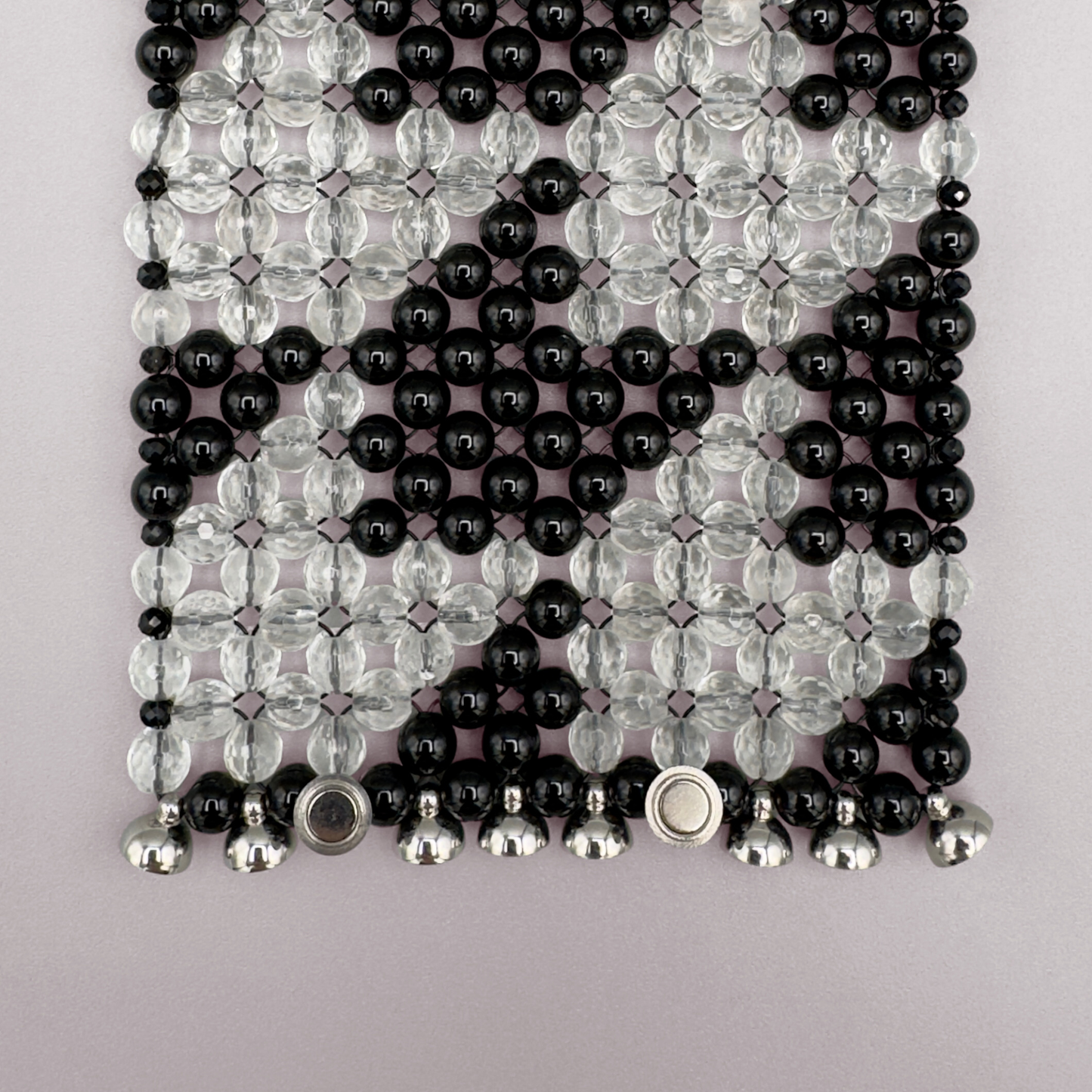 SAHARA S8 Bracelet in Black Onyx + Clear Quartz