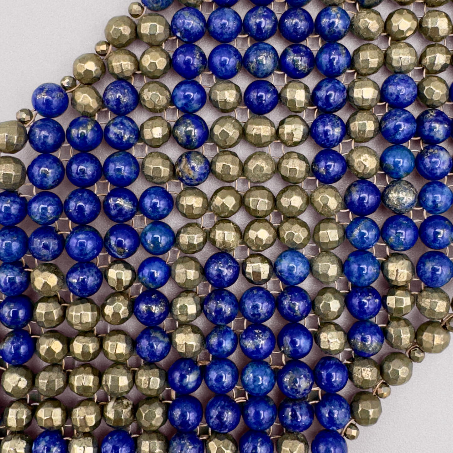 SAHARA S8 Bracelet in Lapis Lazuli + Pyrite