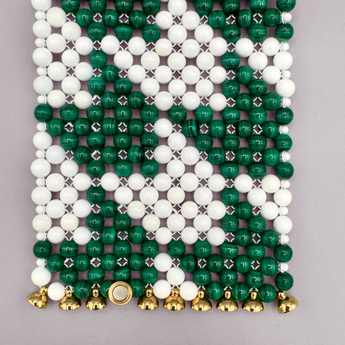 SAHARA S10 Bracelet in Malachite + White Shell